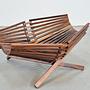 Vintage Obstschale Holz Natur 1960er Jahre  3