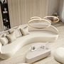Ring-shaped LED pendant light CAECILIA Gold 5