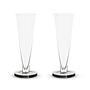 Puck Flute Glass 2-piece Set Transparent 0