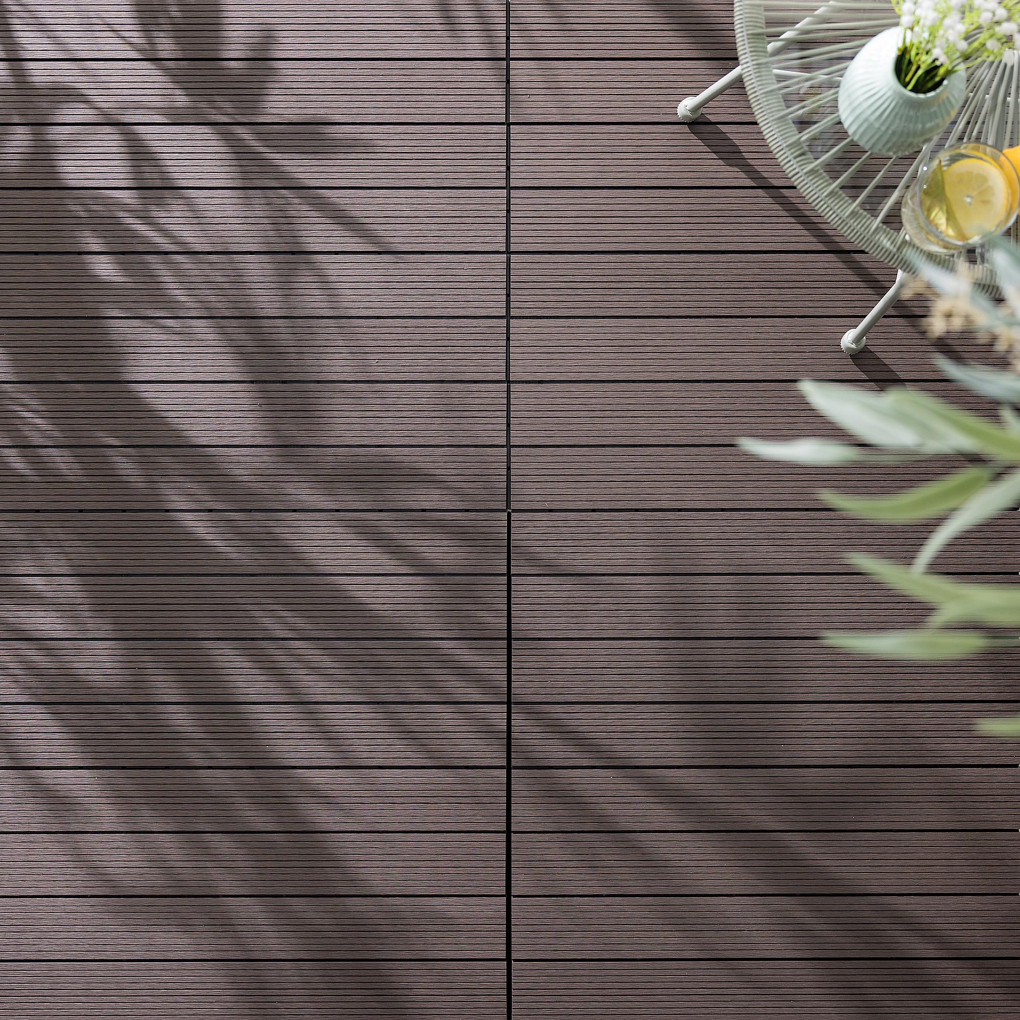 Terrassenfliese Thish 6er-Set Kaffeebraun 2