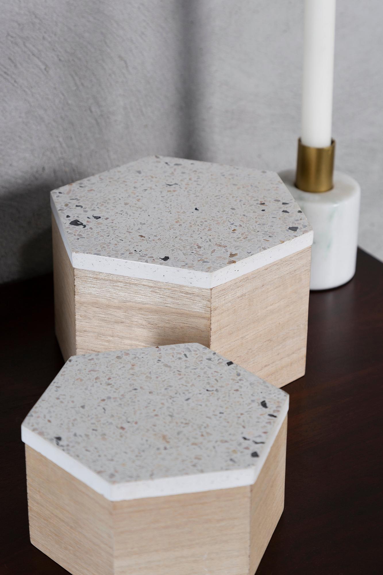 Mimo Große Terrazzo Deckel Schmuckkästchen
 6