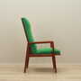 Armchair Teak wood Textile Green 1970s 6