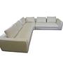 Bergamo Ecksofa Salto-Leder 096 Schneeweiß 1