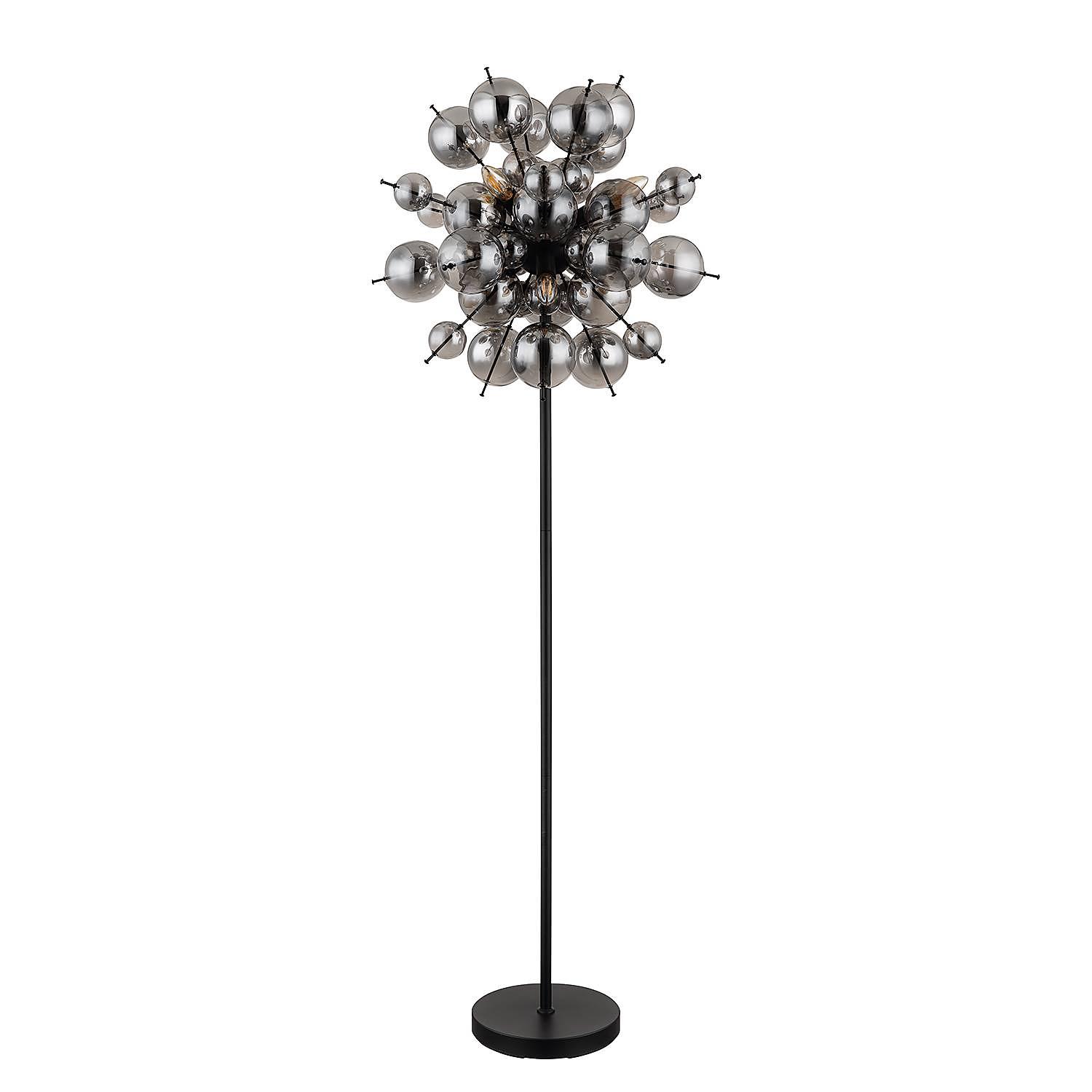 Udo floor lamp colored glass iron 6-flame 3