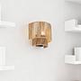 Wall lamp Torbet Cast iron 1-Light Paper Natural 2