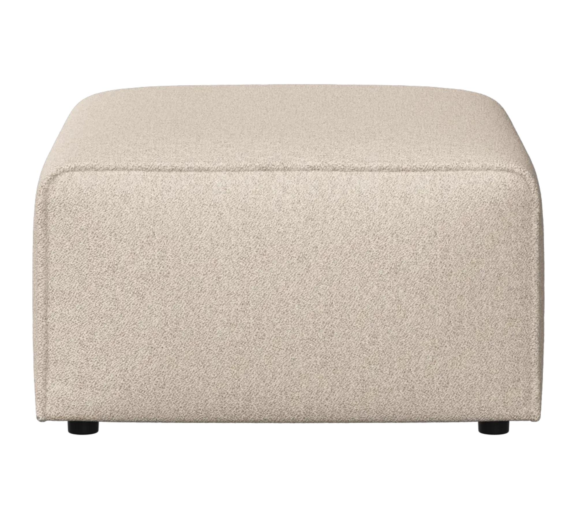 Carmo Pouf Tessuto Lazio Beige 2