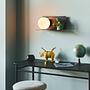 1-Flammig Wandleuchte Lillibeth Aluminium Schwarz 4