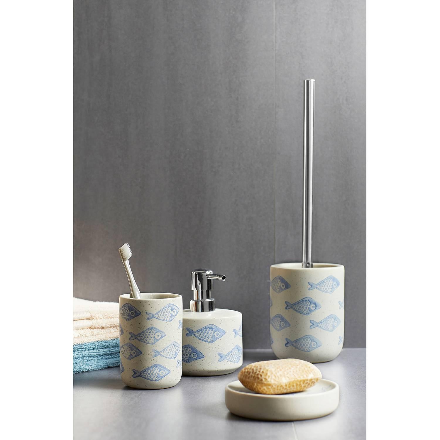 Aquamarine Soap Dispenser Ceramic Beige 3