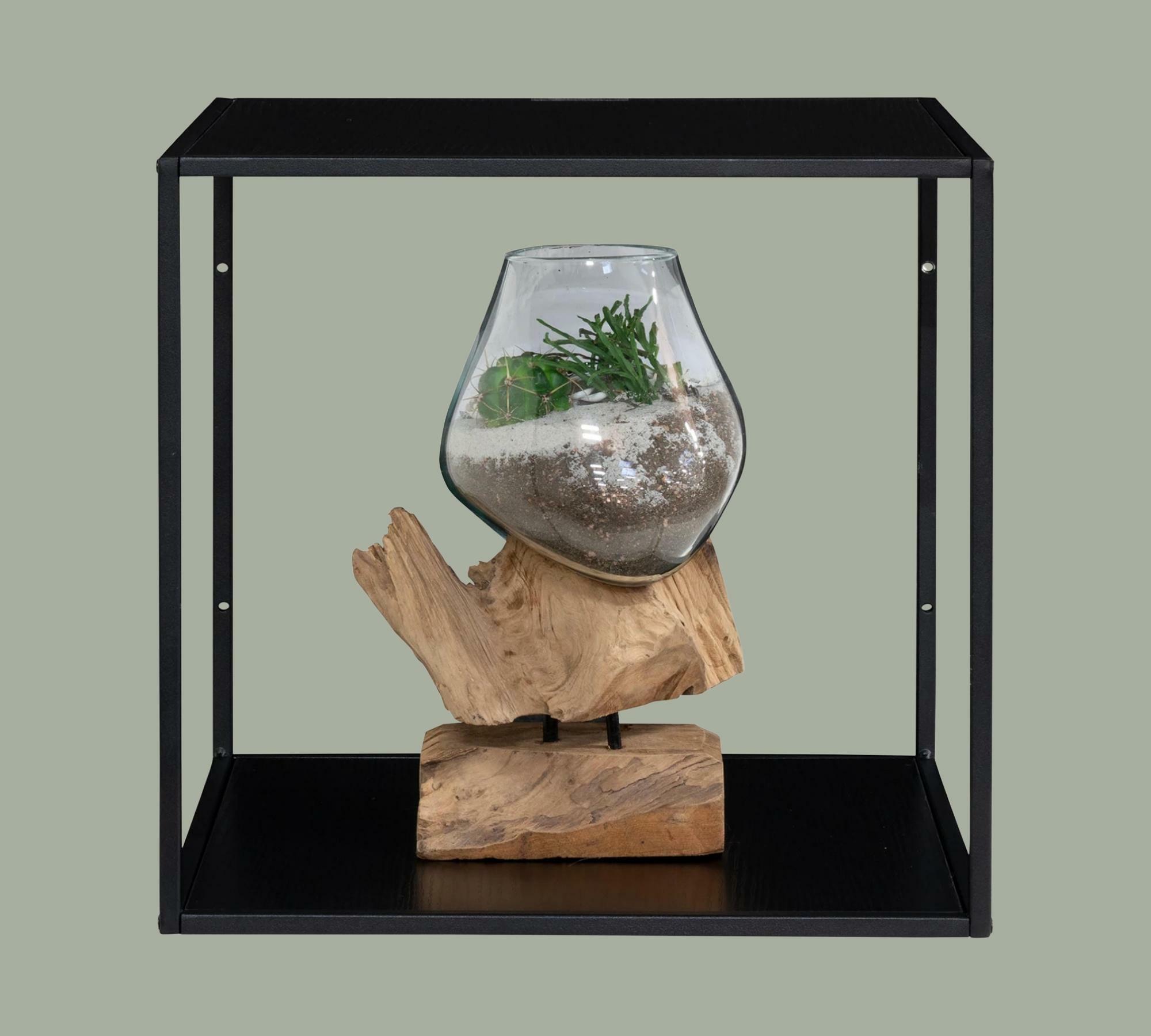 Wall shelf metal black 1