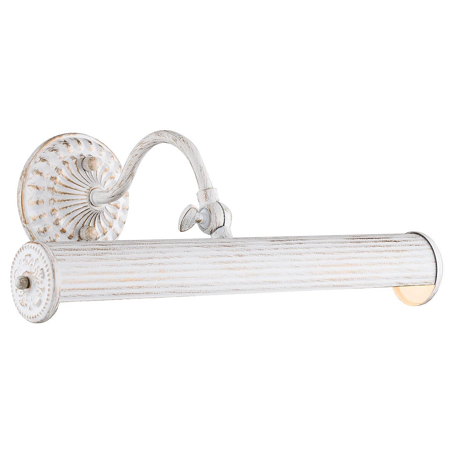 2-Flammig Renoir Wandleuchte Mischmetall Weiß 0