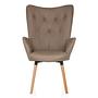 HAVENIO I Armchair Fabric Velvet Brown 0