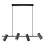 Alanis 4-Spot Pendant Lamp Black 7
