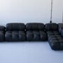 Vintage Mario Bellini Modulares Camaleonda Sofa Schwarz 1