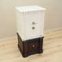 Vintage safe steel wood cream 1950s 4