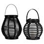 Solar lantern Sunshine Glow set of 2 plastic beige black 4