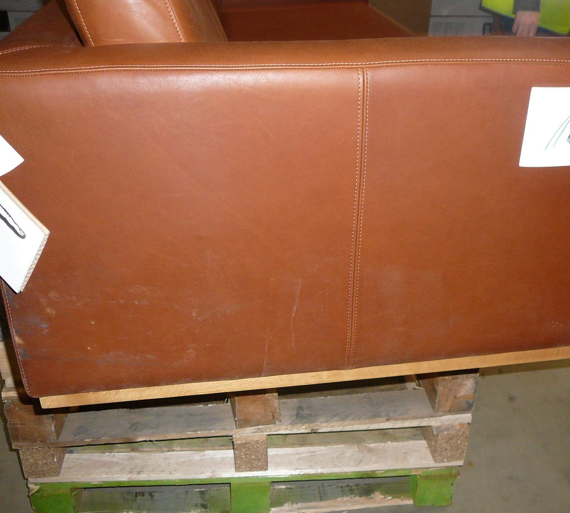 Johan 3-Sitzer Sofa Leder Cognac 6