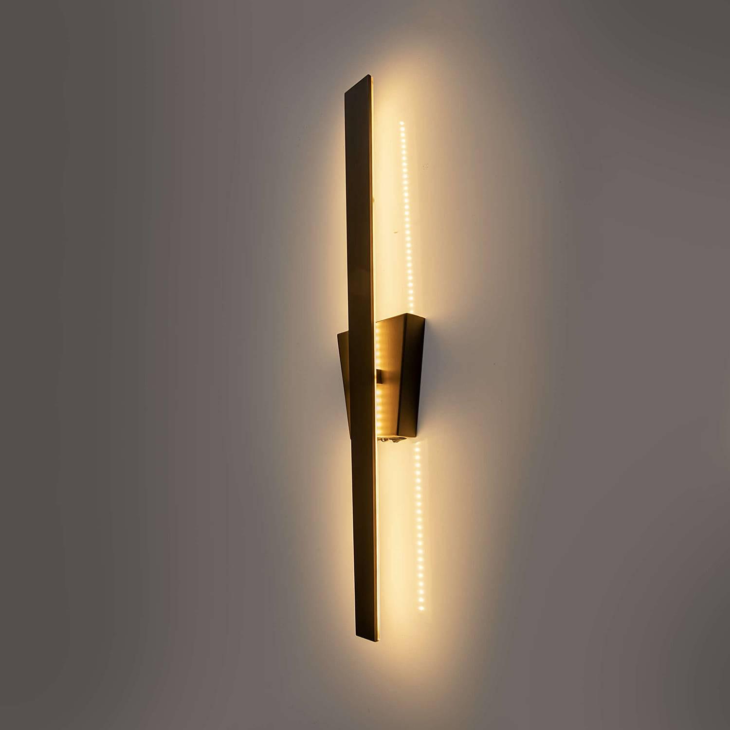 Trevor Wandleuchte Aluminium Acrylglas Schwarz 2