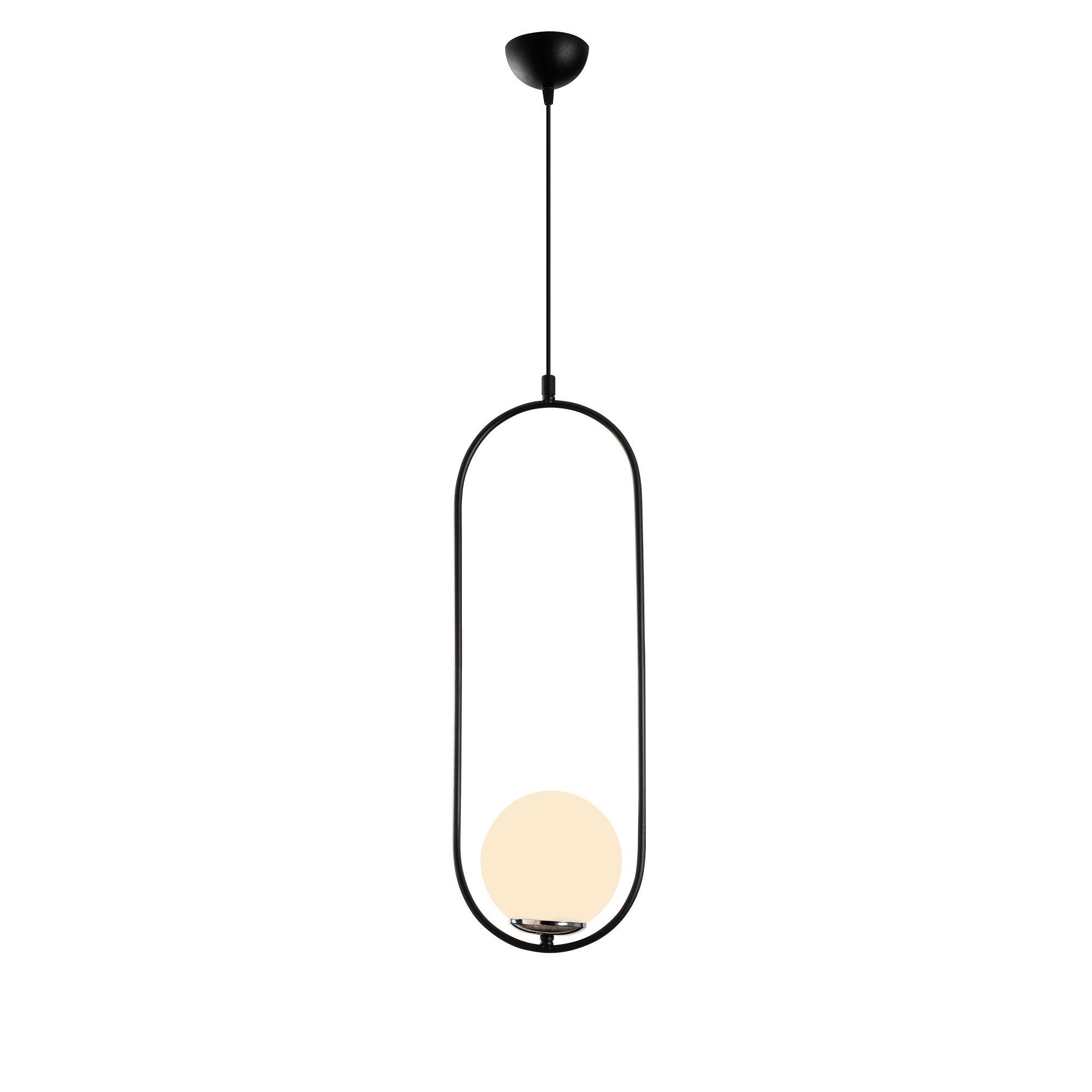 Mudoni MR-837 Hanging lamp Iron Glass Black 0