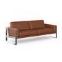 Frame Sofa 3-Sitzer Leder Cognac 1