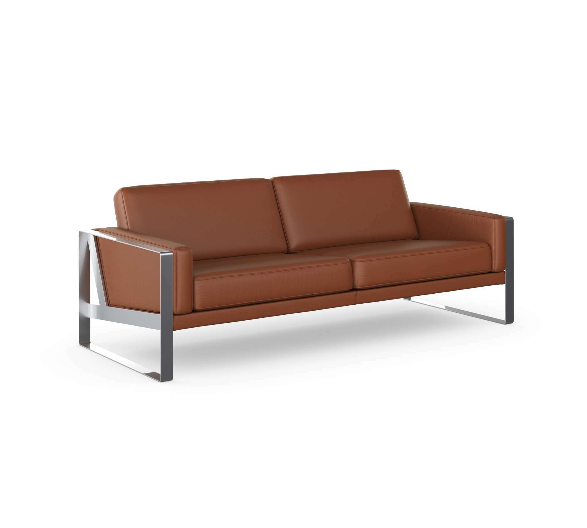 Frame Sofa 3-Sitzer Leder Cognac 1