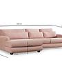 River Corner Sofa Left Pink 9