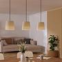 Febres Type C Pendant Lamp Blended Fabric Steel 3-Light 1