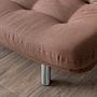 Misa Small Sofa Bed 3-seater Light Brown 1