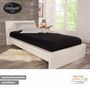 Spannleintuch für Boxspringbett aus Baumwolle Schwarz 2