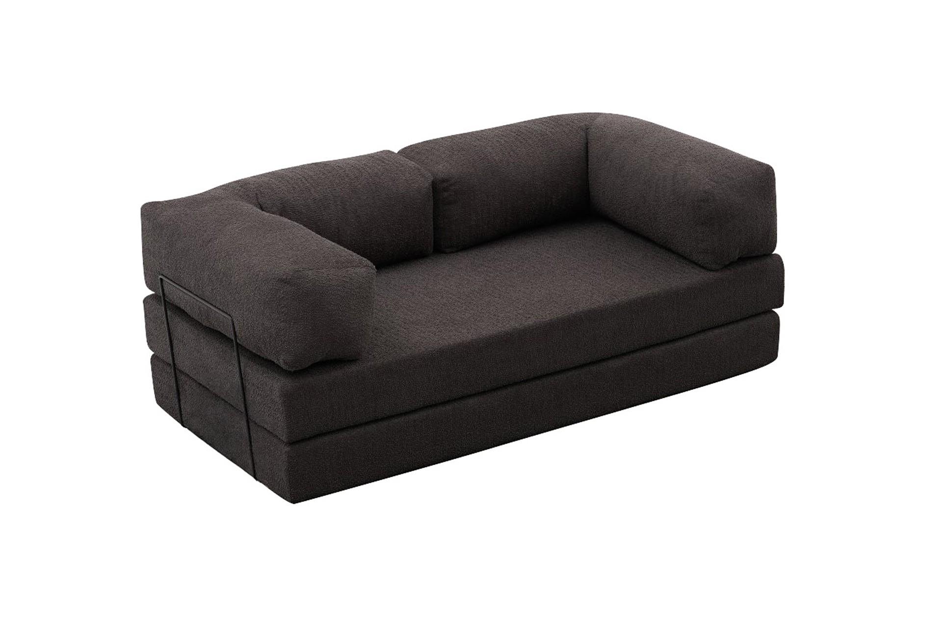 Comfort Schlafsofa 2-Sitzer Anthrazit 6