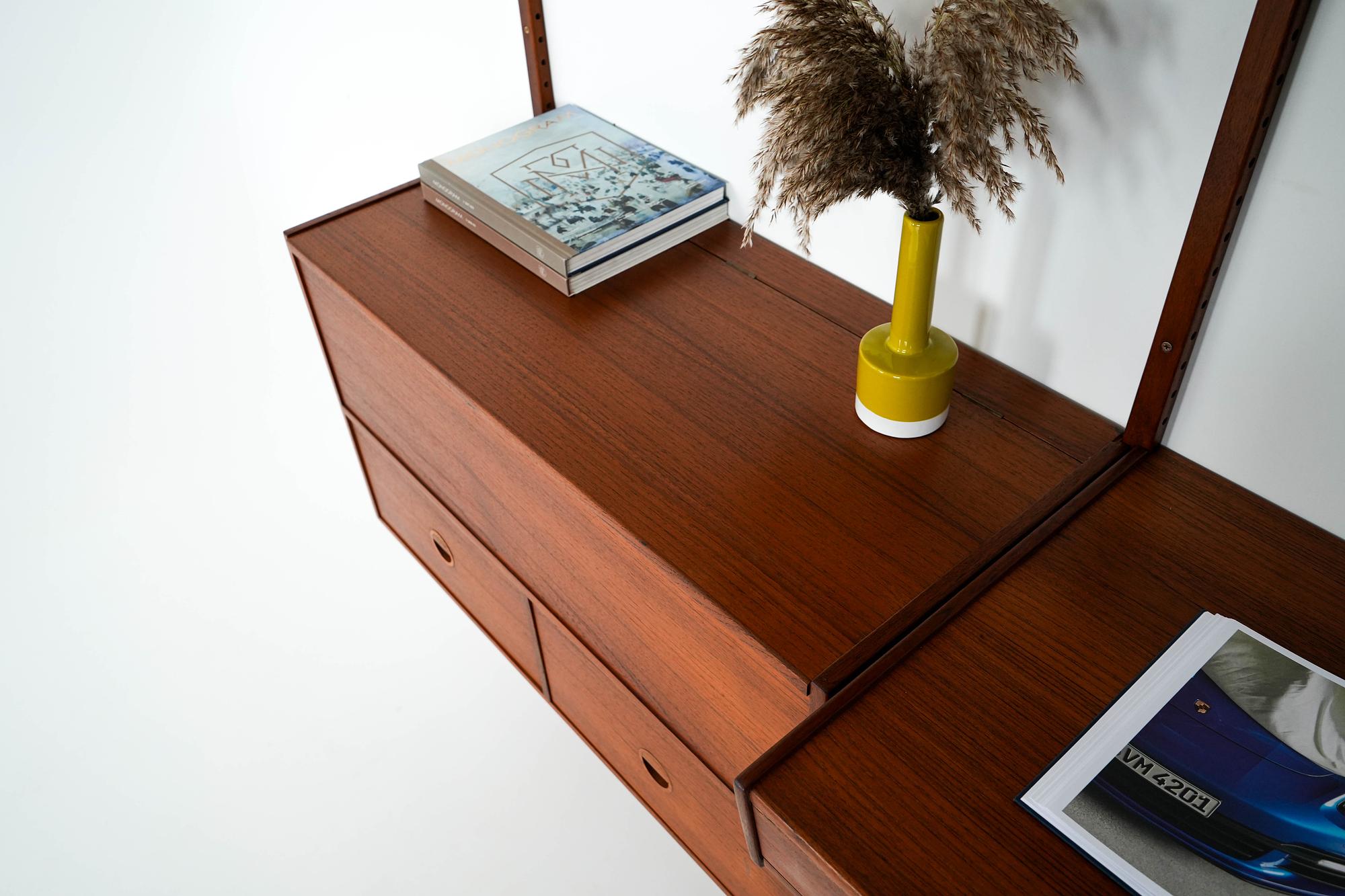 Modulares Teak-Regalsystem 60er Jahre Hansen & Guldborg 11