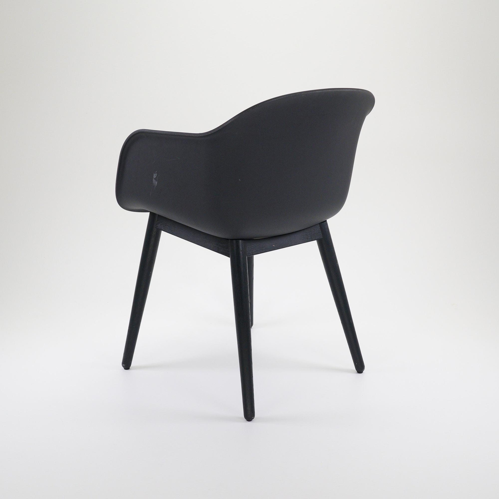 Fiberglass Chair Kunststoff Schwarz 2