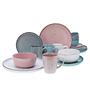 Modern Fashion Kombiservice 16-teilig Steinzeug Mehrfarbig  0
