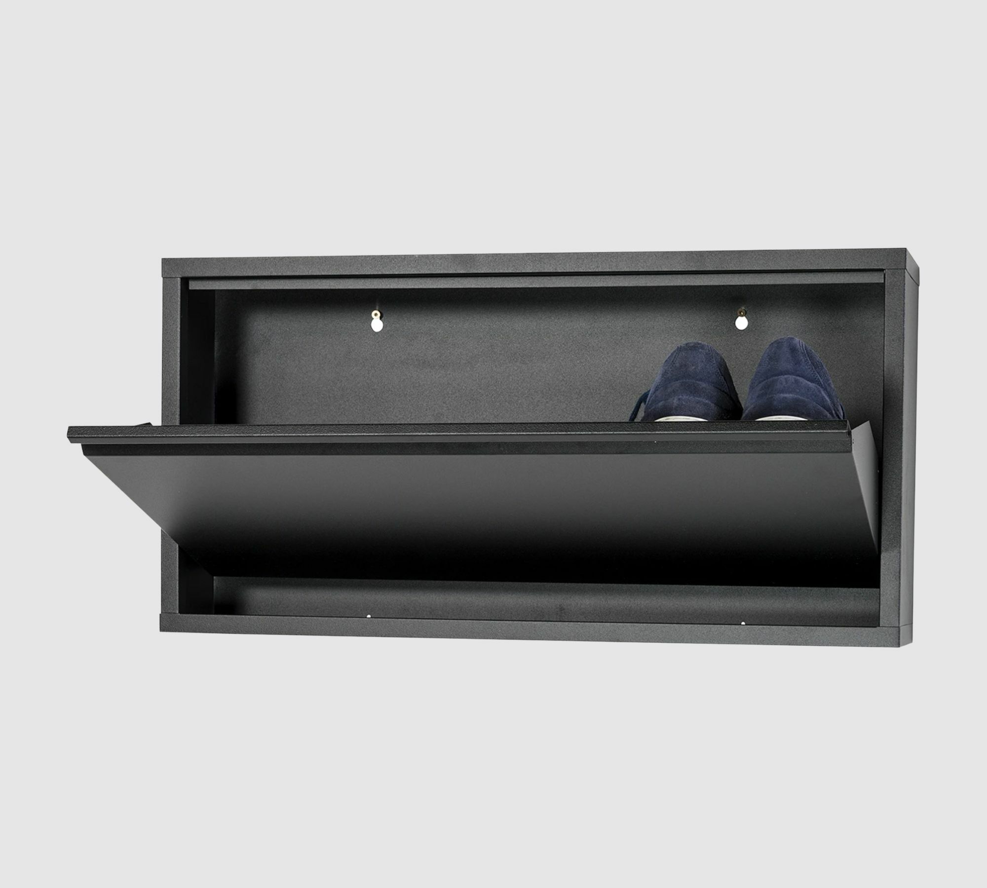 Schuhschrank Metall Schwarz 2