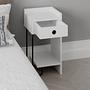 Sirius Bedside Table Right White 9