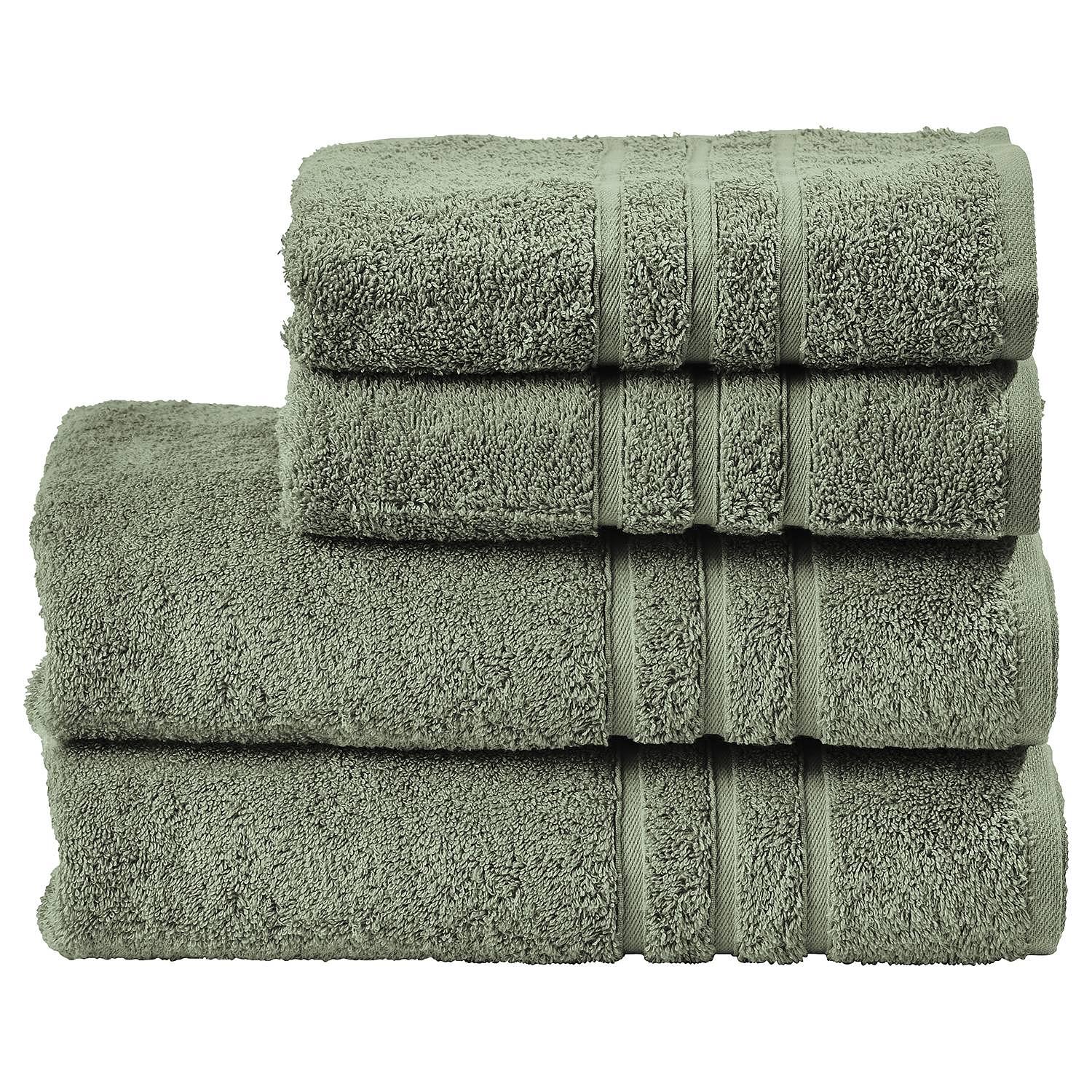 Daily Uni Handtuchset 4-teilig Baumwollstoff Khaki 0