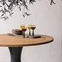 Charley Garten Esstisch Aluminium Teakholz Ø122cm 1