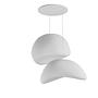 2-Flammig Wabi Sabi Plasterglows Pendelleuchte Weiß 6