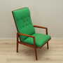 Armchair Teak wood Textile Green 1970s 7