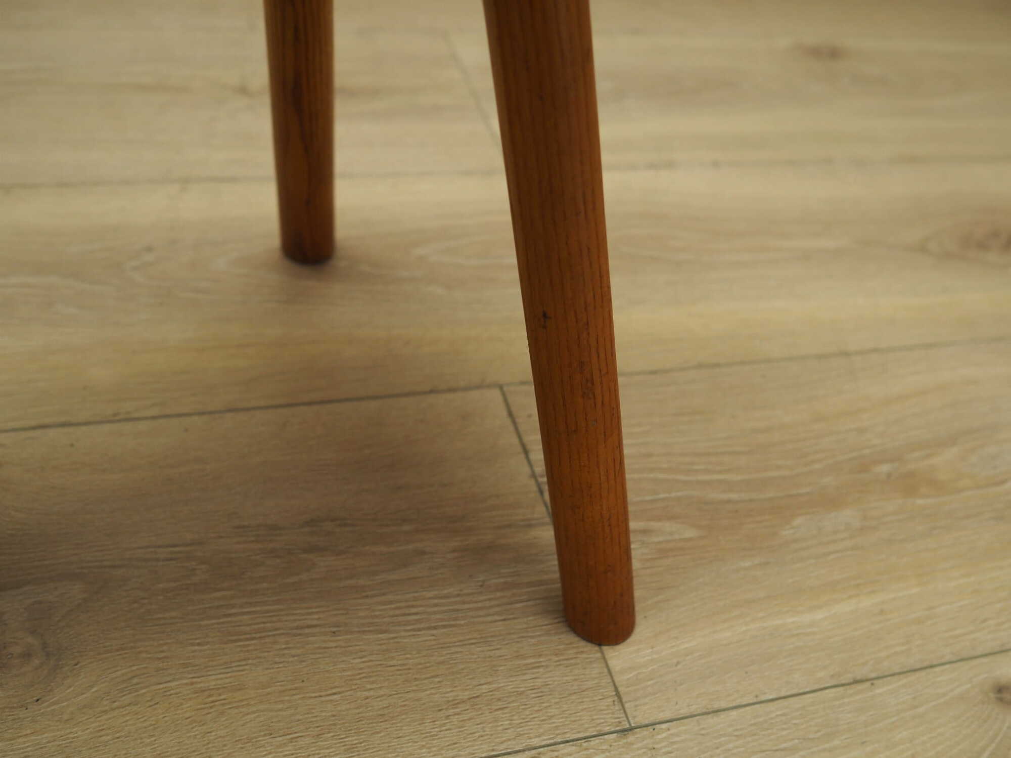 3x Vintage Stools Wood Velvet Pink 1960s 5