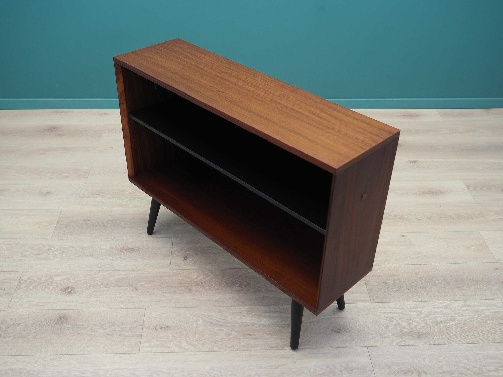 Bücherregal Holz Braun 1960er Jahre 9