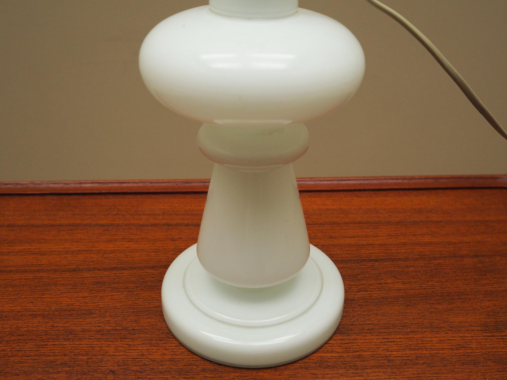 Table lamp glass 1970s 5
