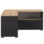 TV-Lowboard Angle 90 Schwarz Eiche Dekor 3
