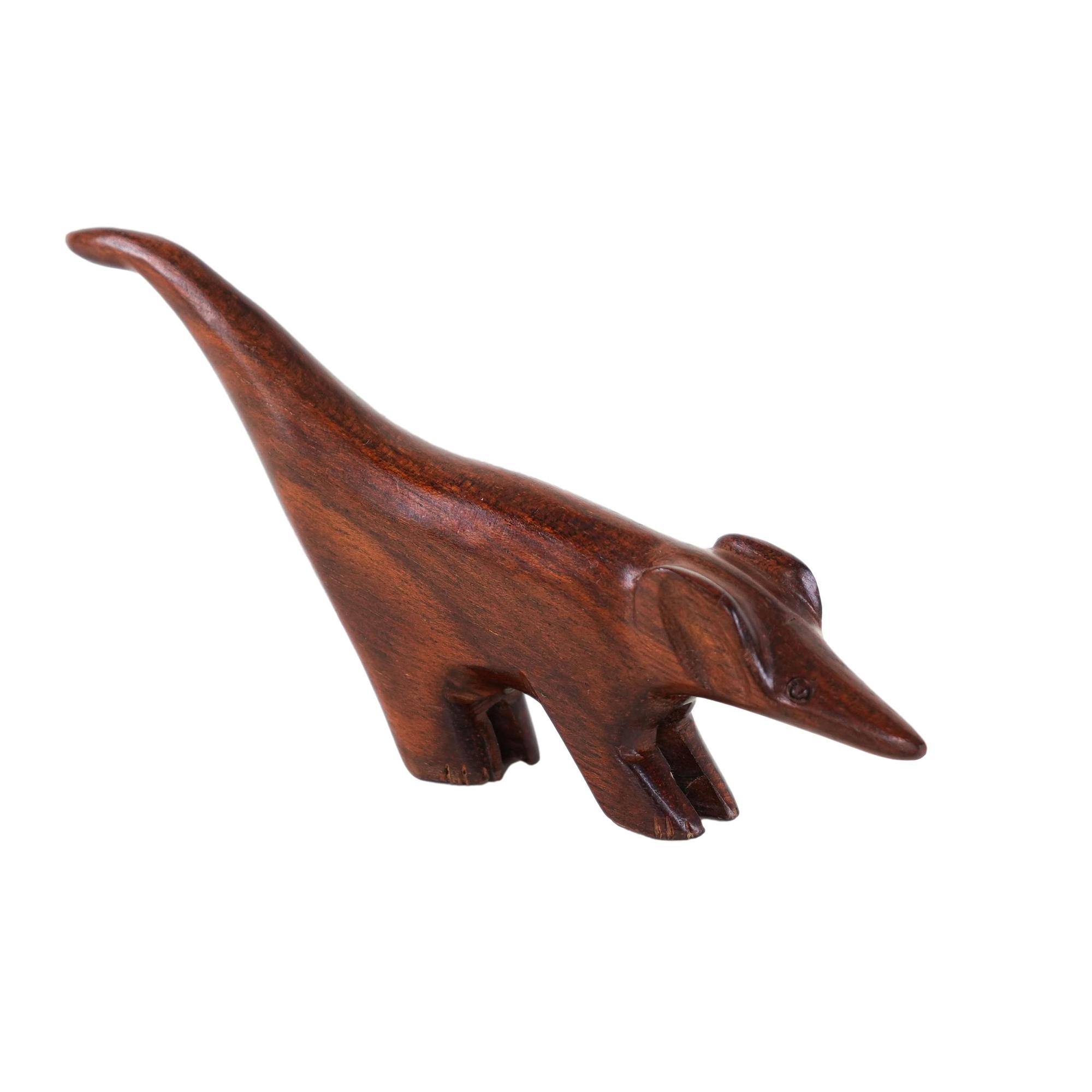 Animal figure teak wood 1970s 0