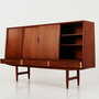 Highboard Teakholz Braun 1970er Jahre 6