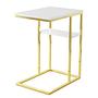 Lucilla Side Table Stainless Steel Gold White 0