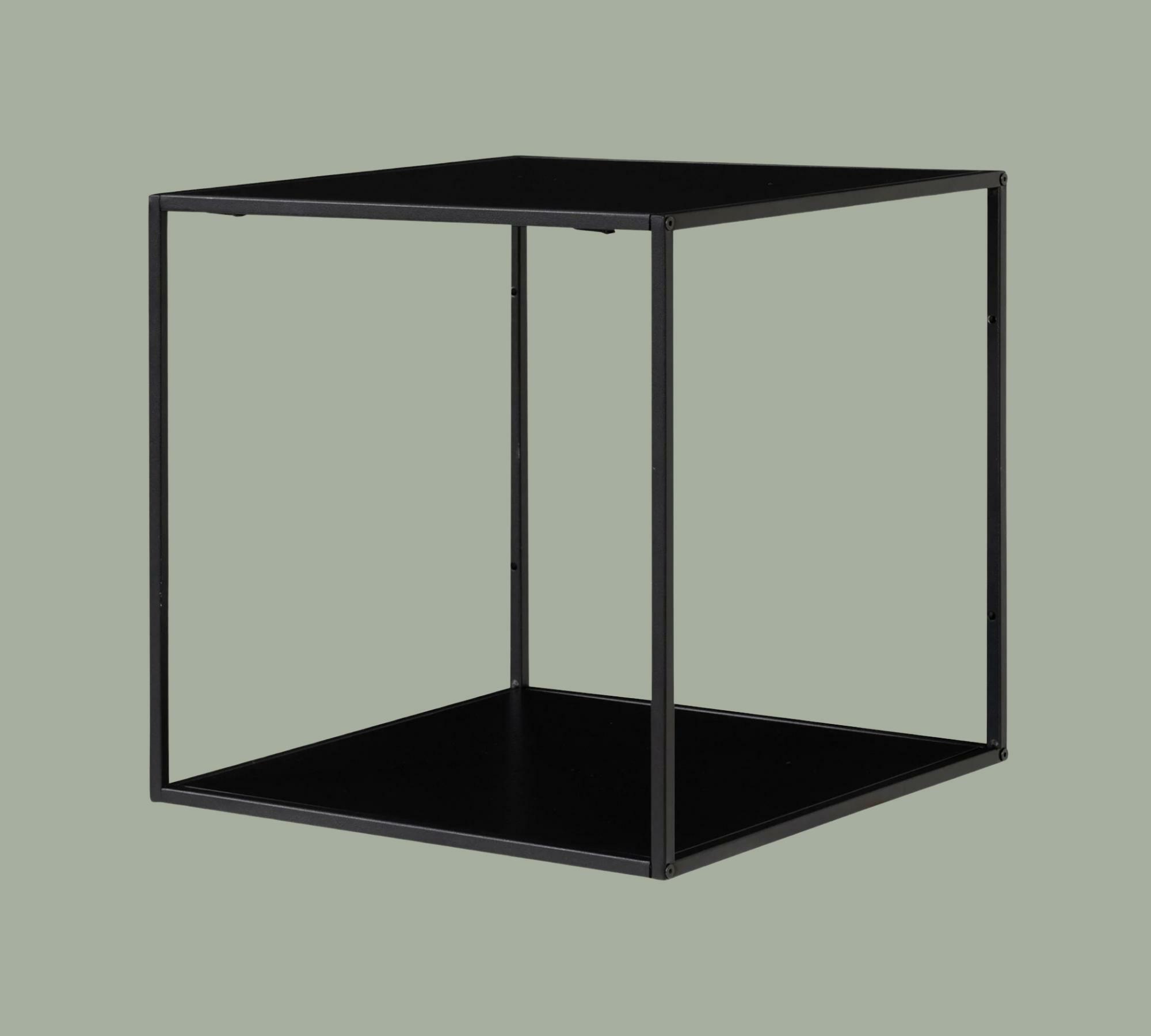Wall shelf metal black 2