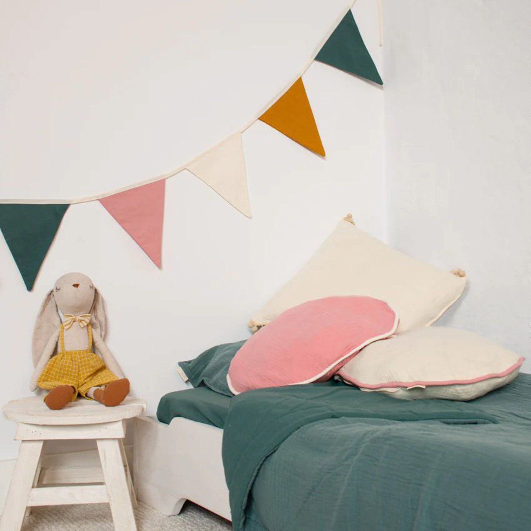 Laris Kissenbezug Baumwolle Weiß 1