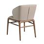 Dining chair faux leather grey 6