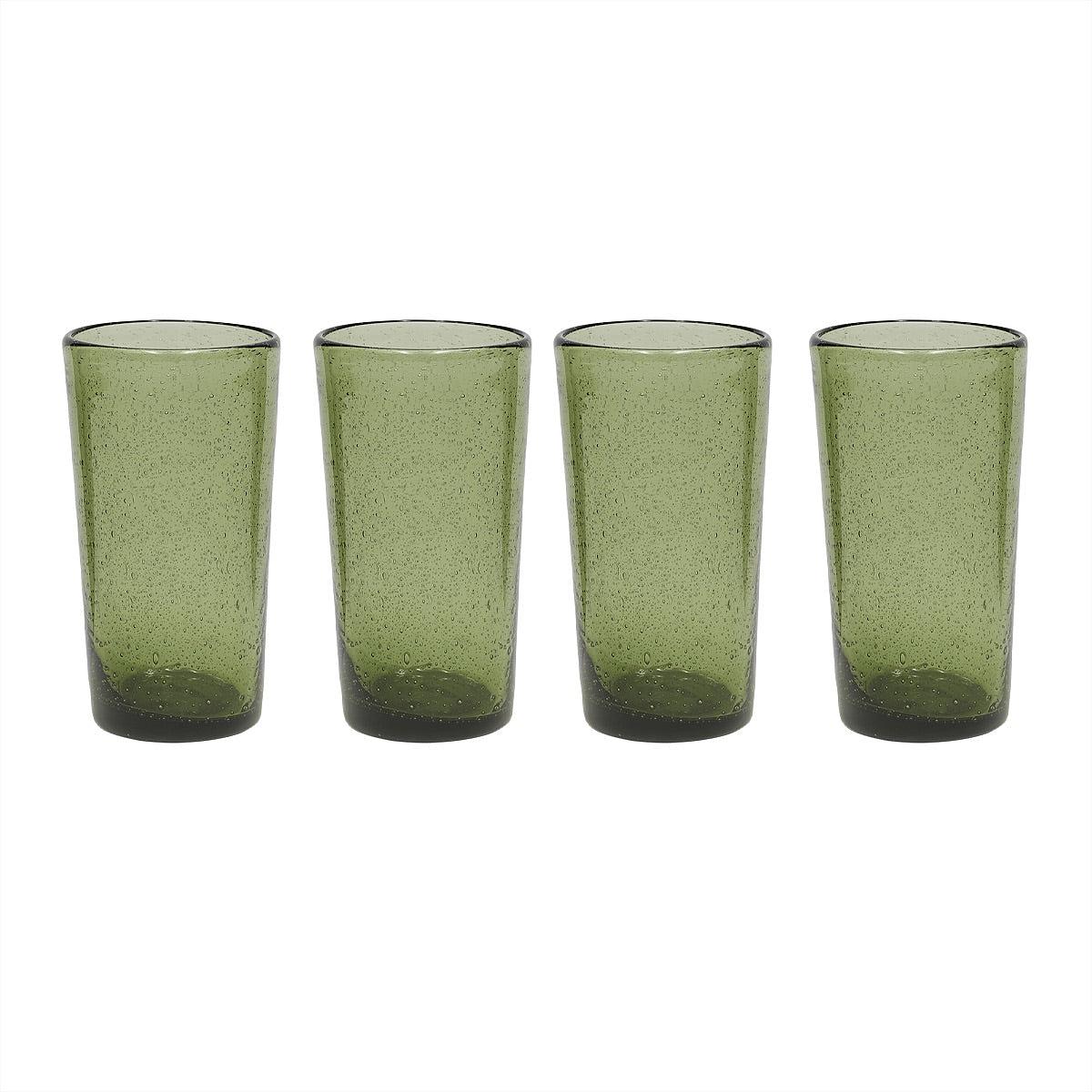 4x Kuki Highball Glas Grün 0