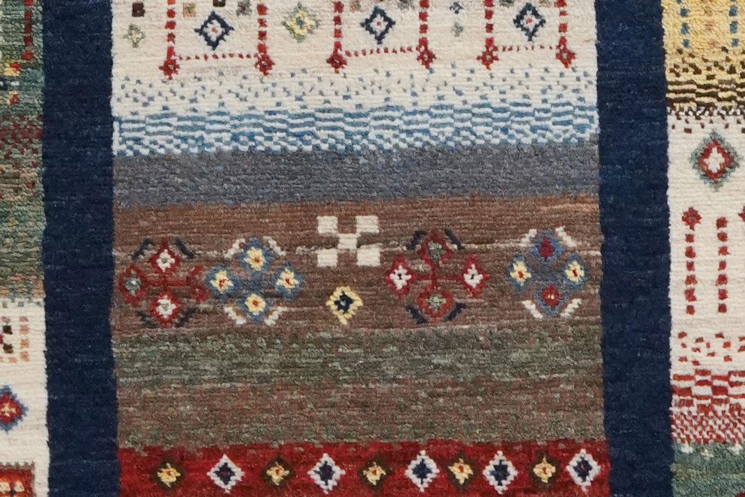 Rizbaf Gabbeh Teppich Wolle Mehrfarbig 2